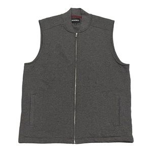 Bonobos Vest Jacket Canvas Fleece Grey Size Medium